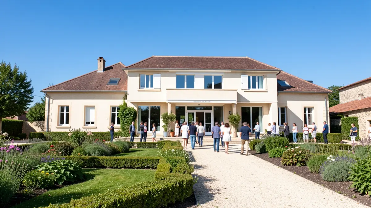 Inauguration de la nouvelle halle et des espaces aménagés à Archignac.