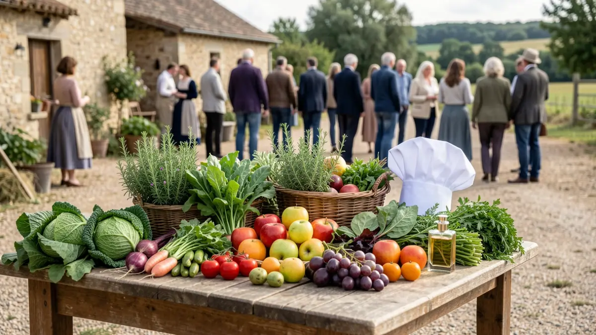 Image of a culinary workshop at Ferme Deux Bouts.
