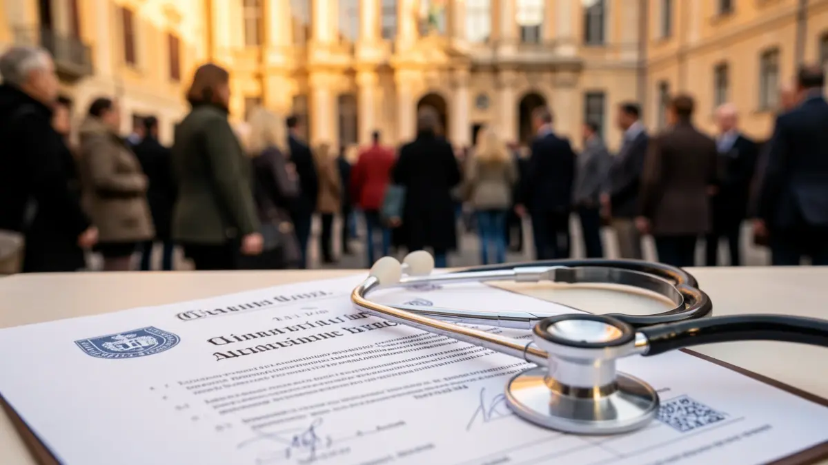 Generic image of official Brive city documents with a stethoscope.