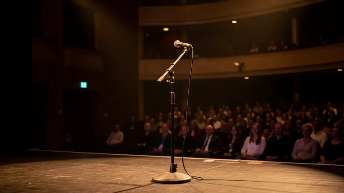 Generic image of an empty concert stage.