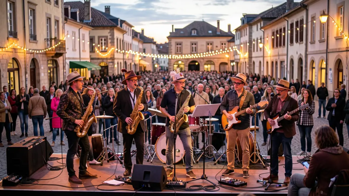 Concert gratuit des Ignobles du Bordelais à la Halle Gourmande de Sadirac.