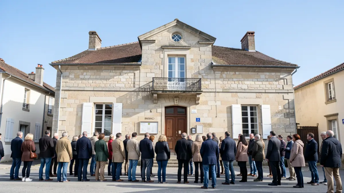 Façade de la mairie de Nersac.