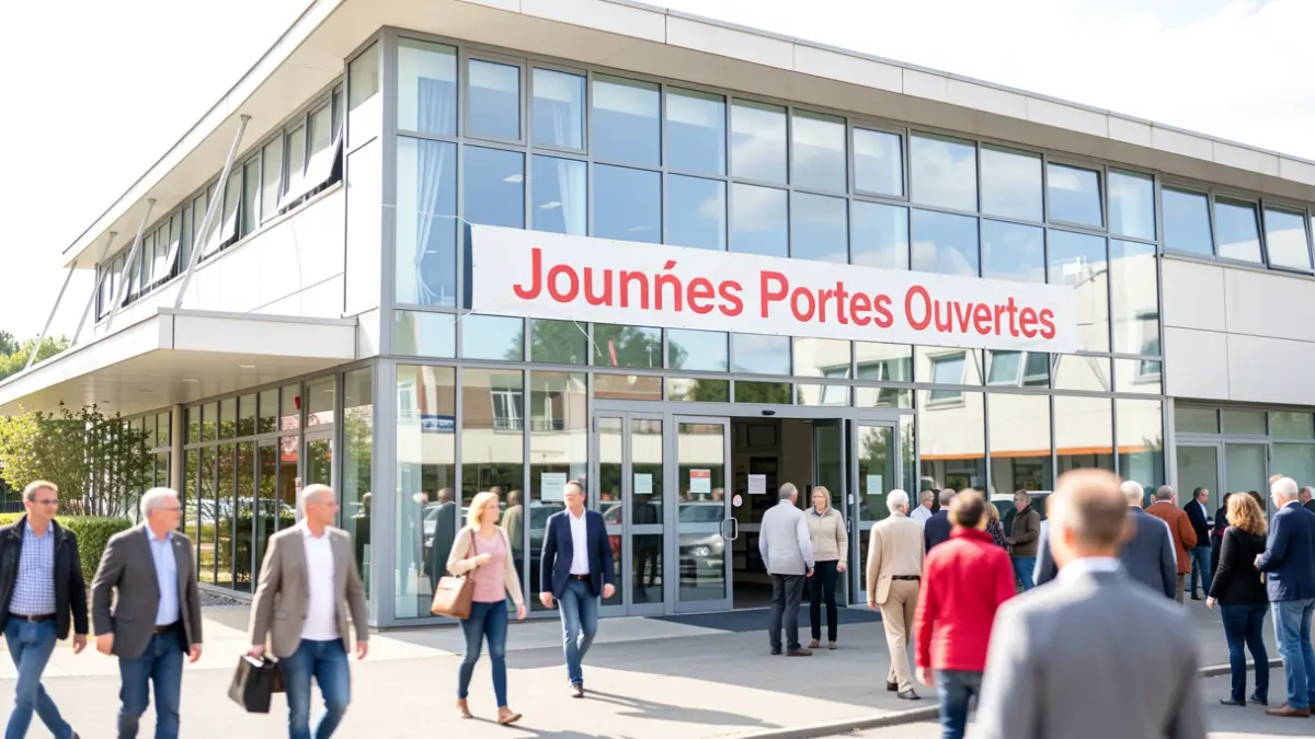 France Services building with an 'Open House Days' banner.