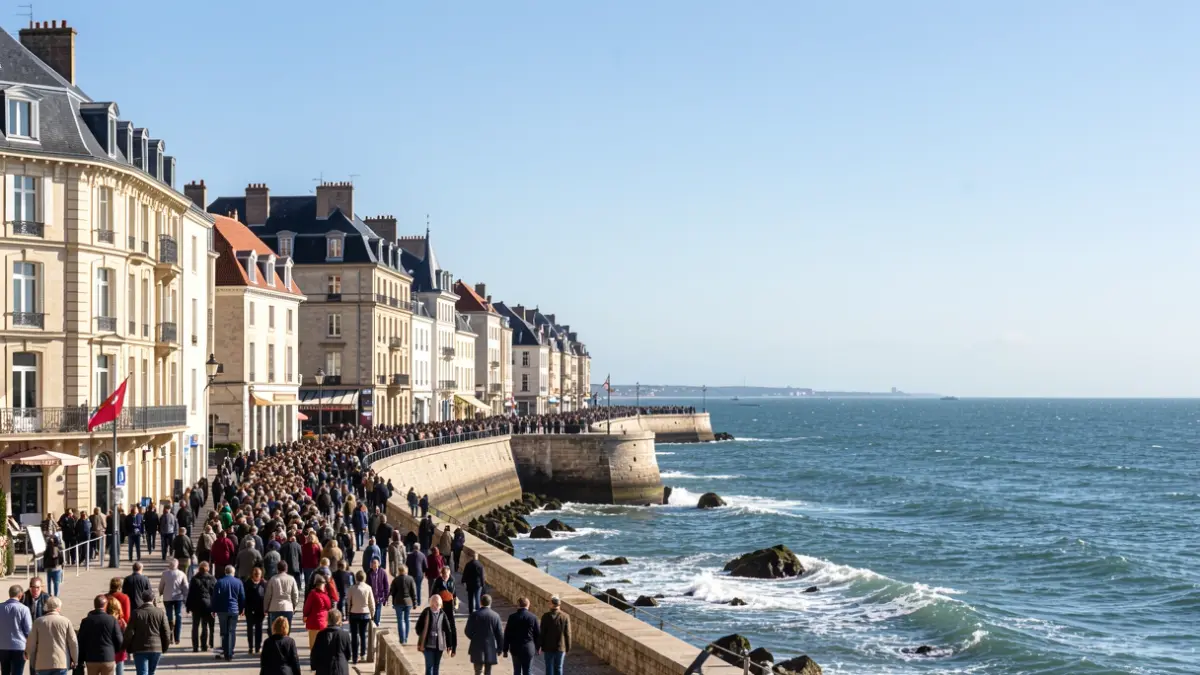 View of the Arcachon coastline during the European Heritage Days.