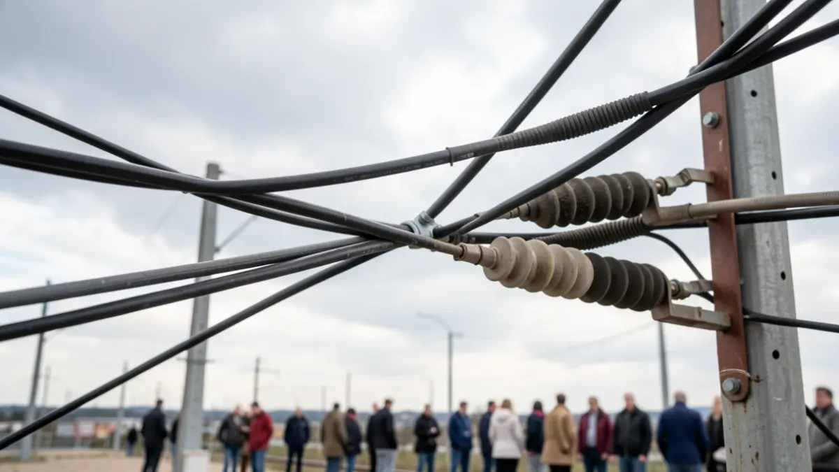 Generic image of electrical network maintenance work.