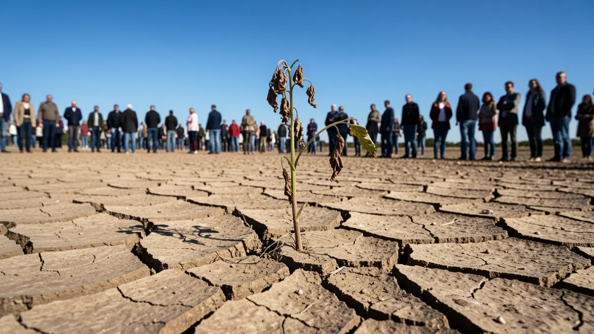 Generic image of cracked earth symbolizing drought.