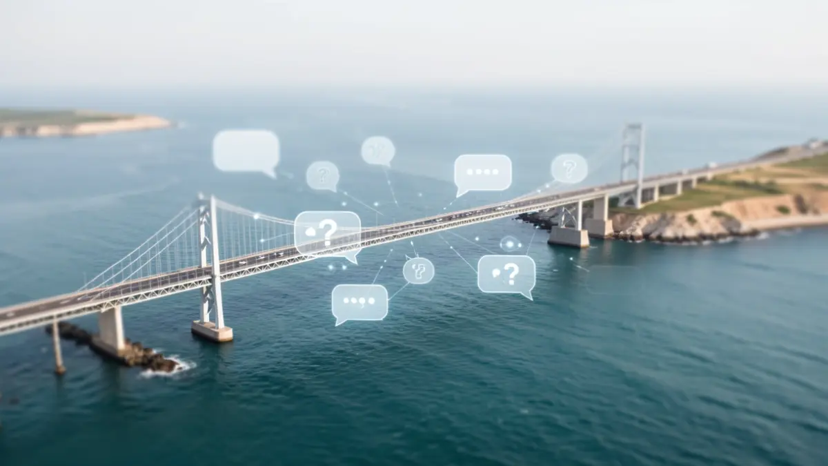 Generic image of a public consultation about a bridge's future.