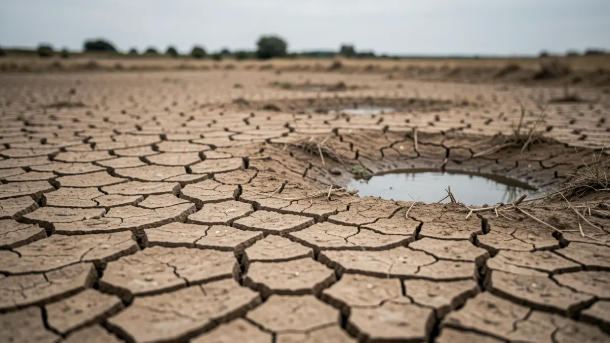 Image générique de sécheresse et de préservation de l'eau en Nouvelle-Aquitaine.