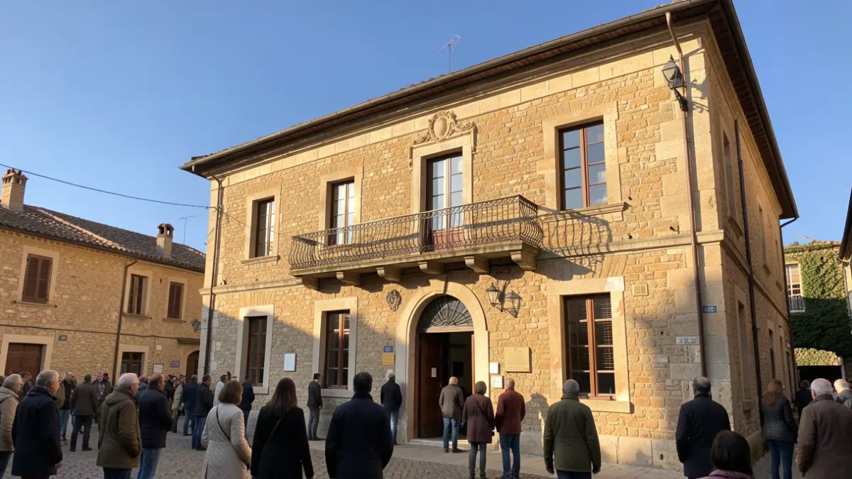Façade de la mairie de Briscous.