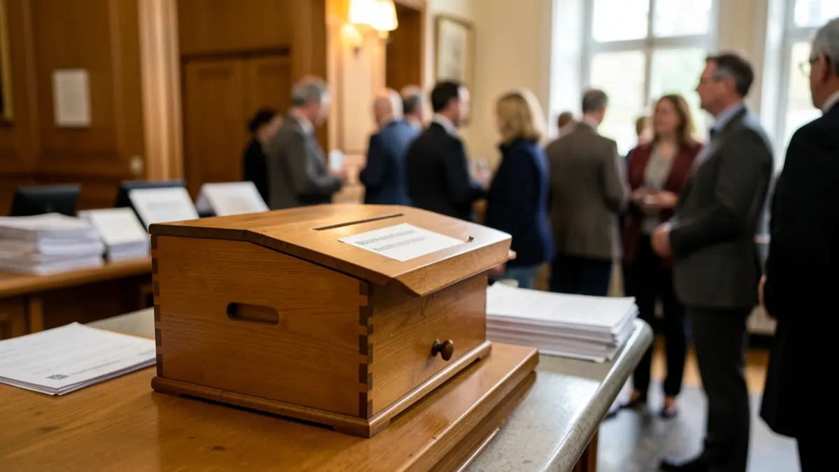 Suggestion box installed at the reception of the Carcans town hall.