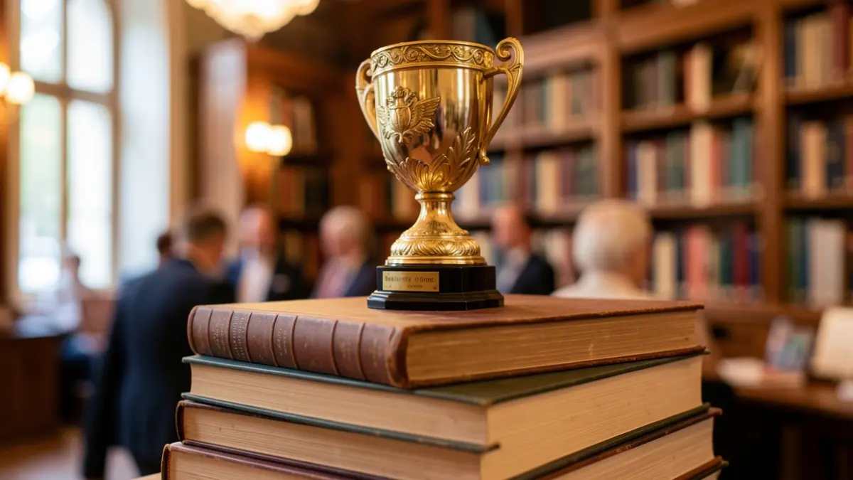 Image générique d'un livre et d'un trophée.