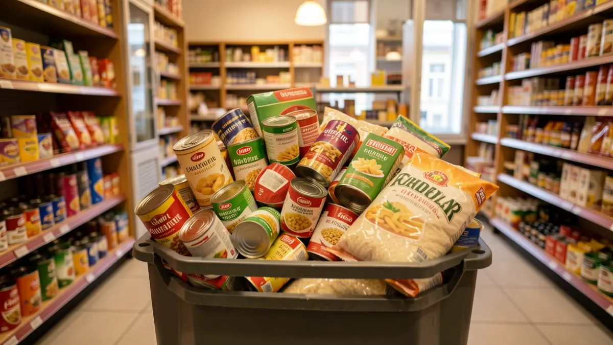 Generic image of a food drive.