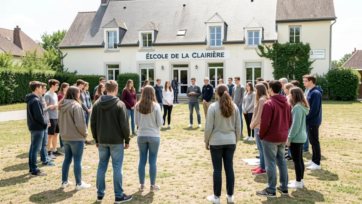 Generic image of young people in BAFA training at the Clairière school in Royan.