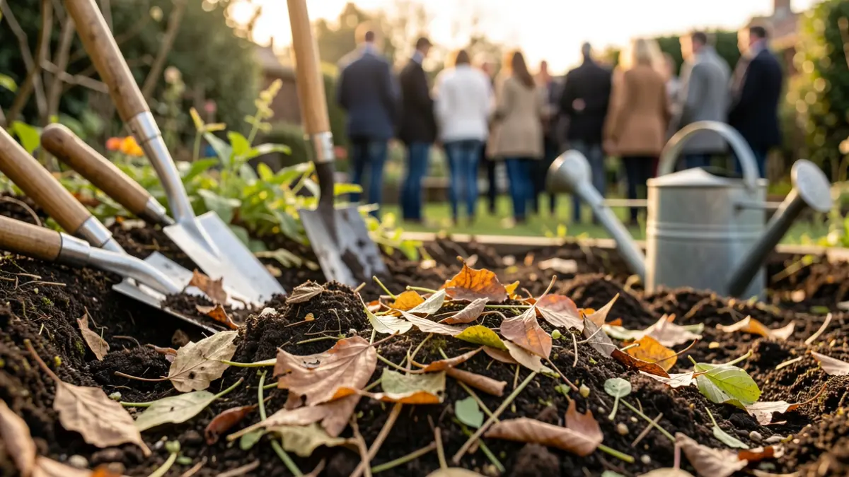 Image générique de compostage et de jardinage.