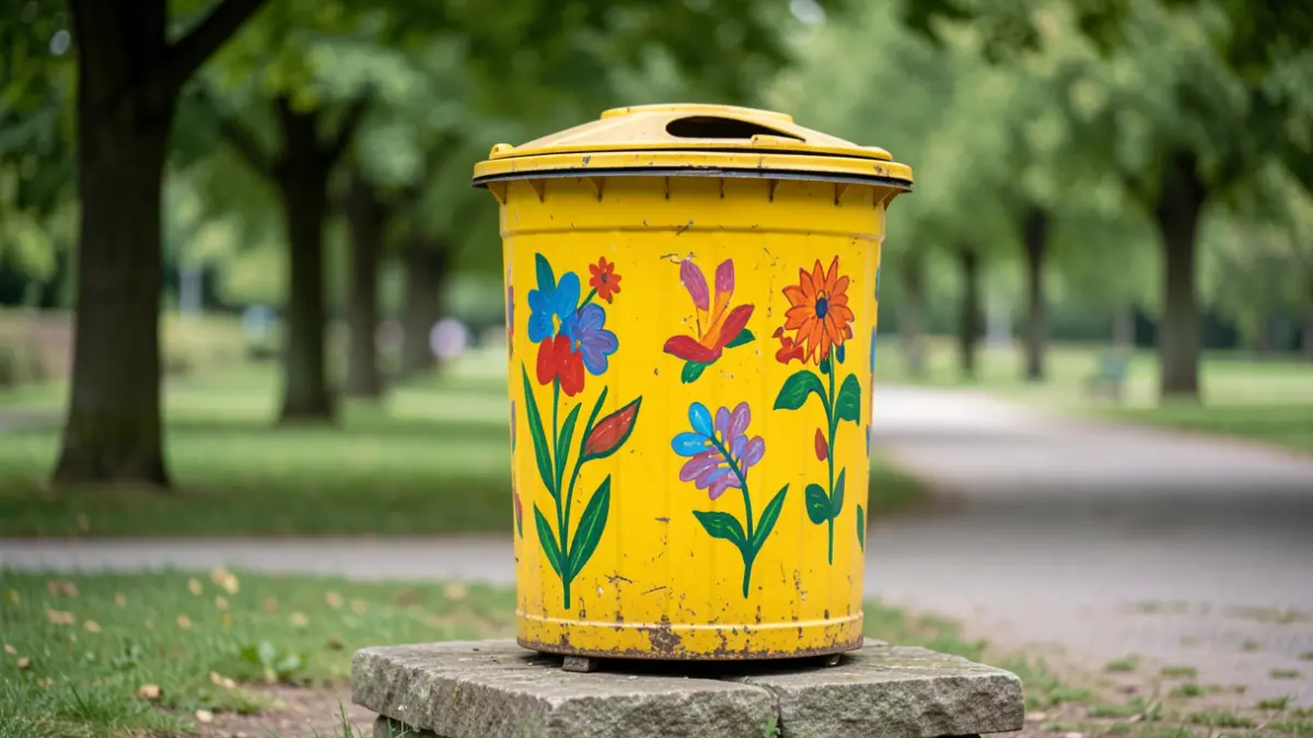 Generic image of a colorful book-sharing box installed in a public space.