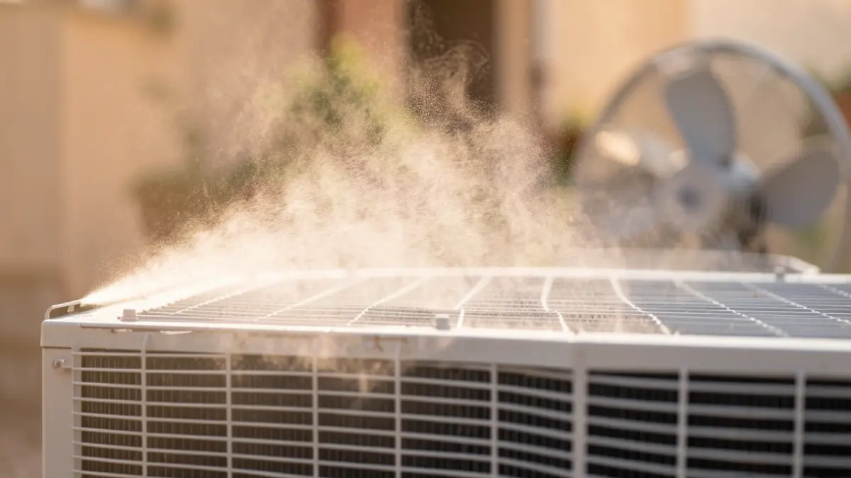 Generic image of mist cooling technology for refrigeration units.