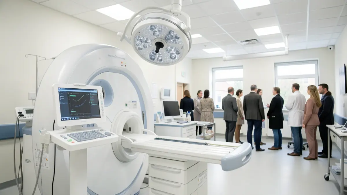 Generic image of a state-of-the-art radiotherapy medical equipment.