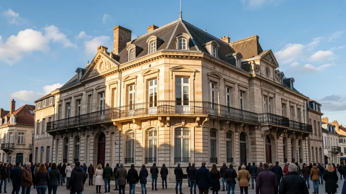 Facade of the Mont de Marsan town hall.