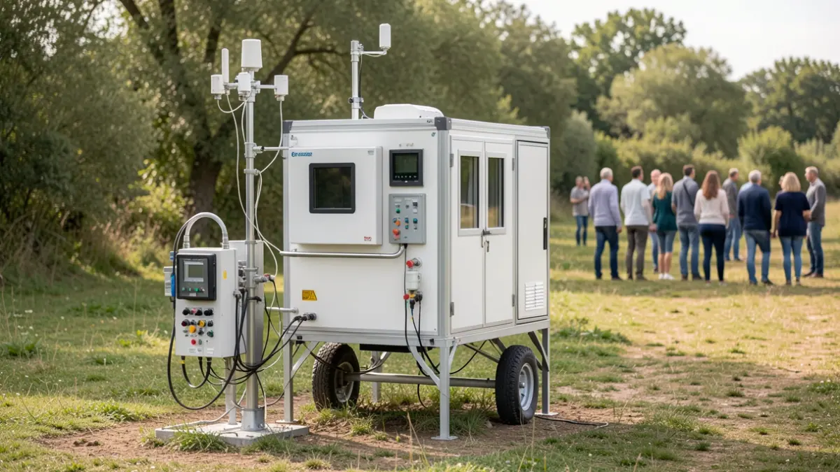 Generic image of outdoor air quality monitoring equipment.