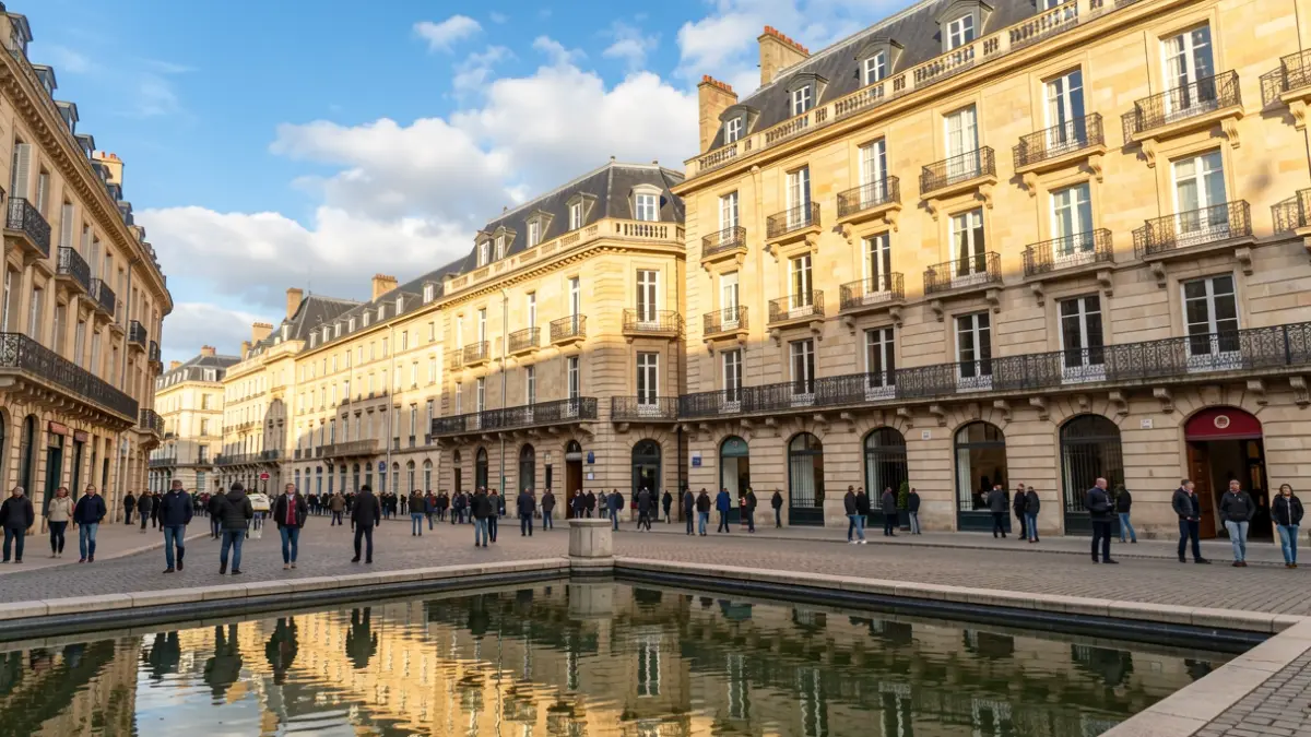 Facade of the Hôtel de France in Pau, headquarters of the Pau Béarn Pyrénées agglomeration community.