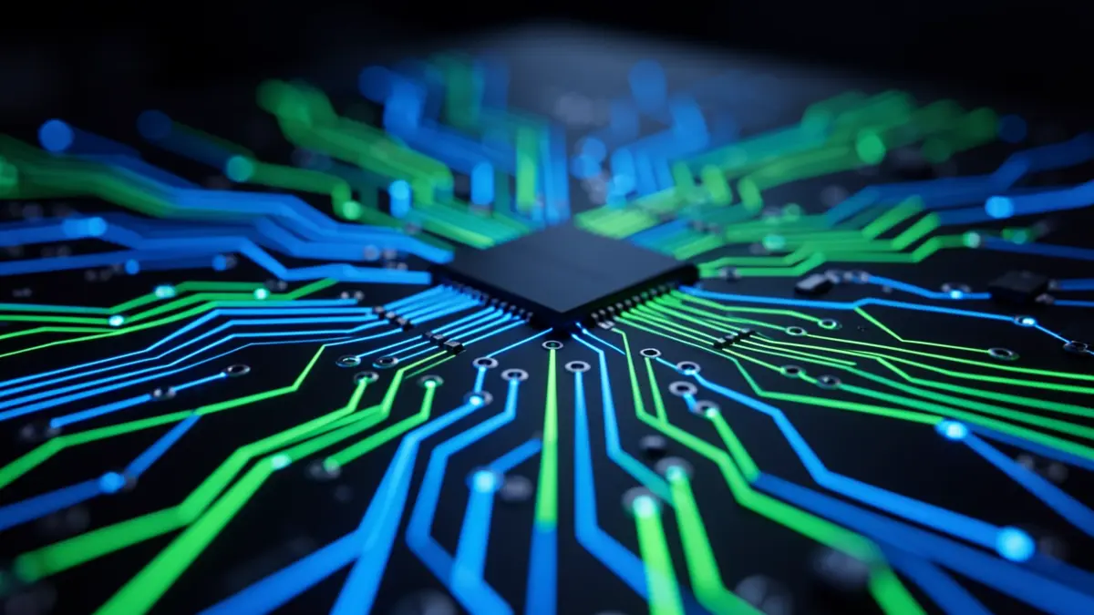 Generic image of quantum computer circuits.