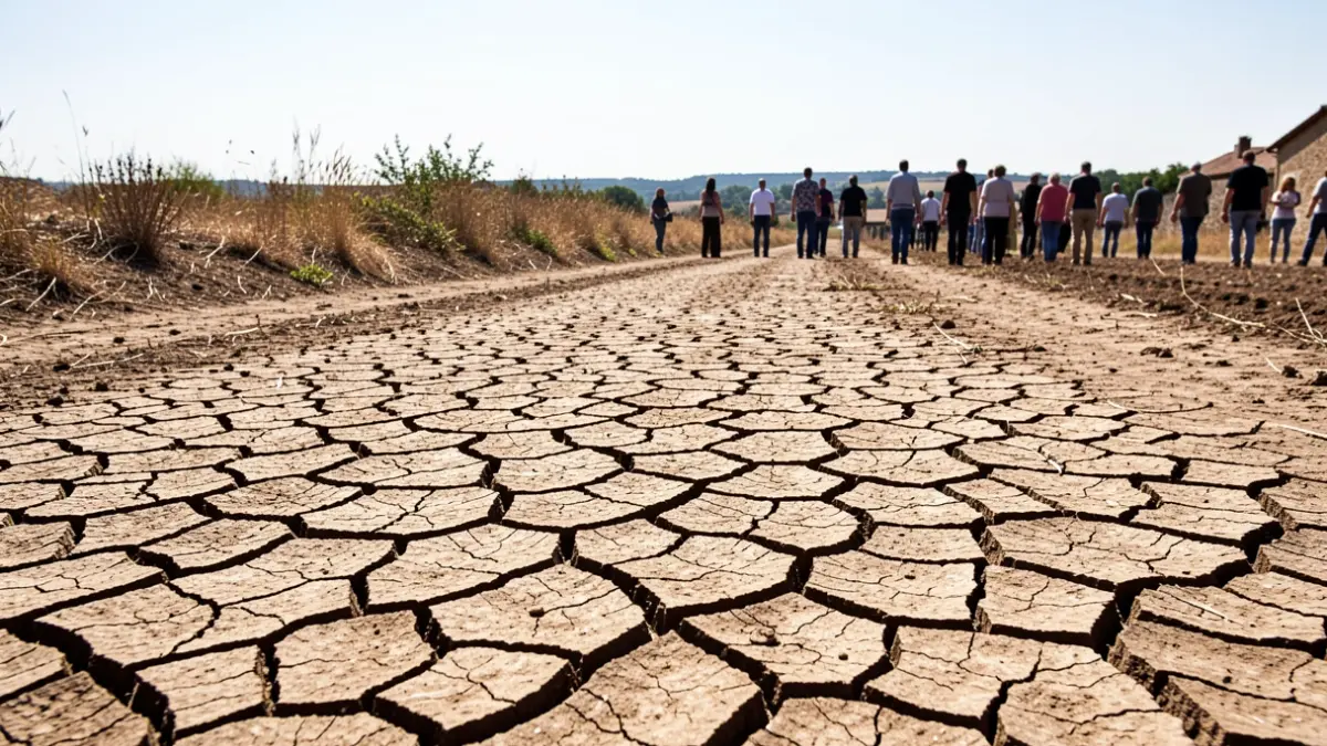 Generic image of cracked earth under a scorching sun.