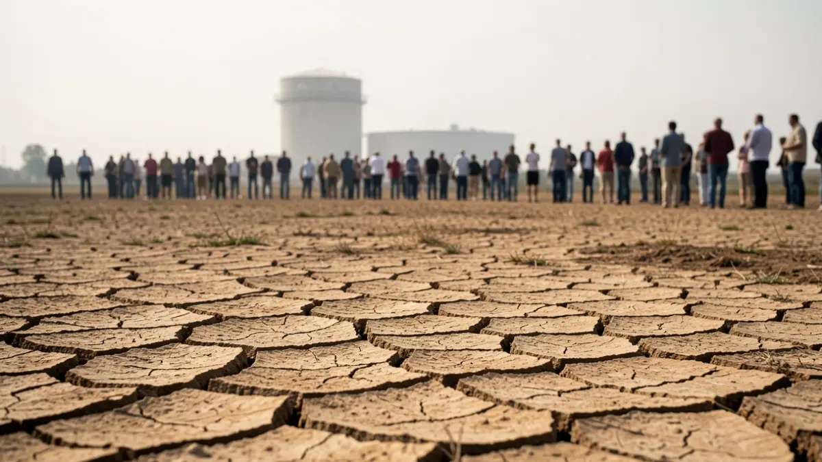 Image générique de terre craquelée par la sécheresse en Nouvelle-Aquitaine.