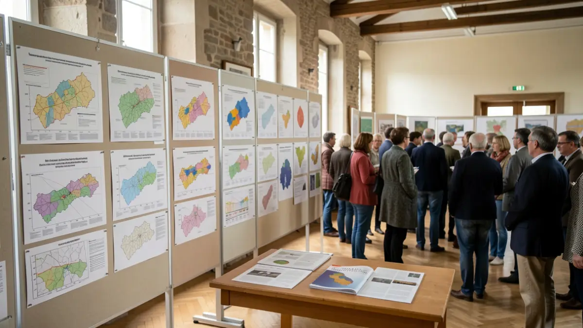 Sociological exhibition on social needs analysis and the global territorial convention in Coteaux Bordelais.