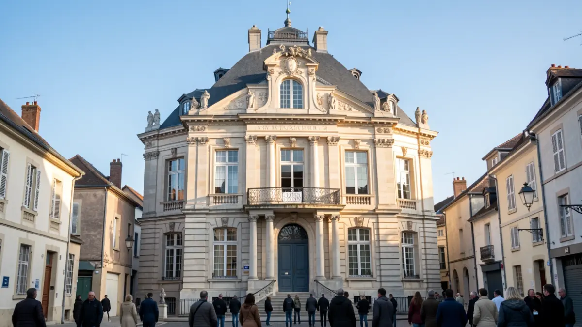 Facade of the Feytiat town hall.