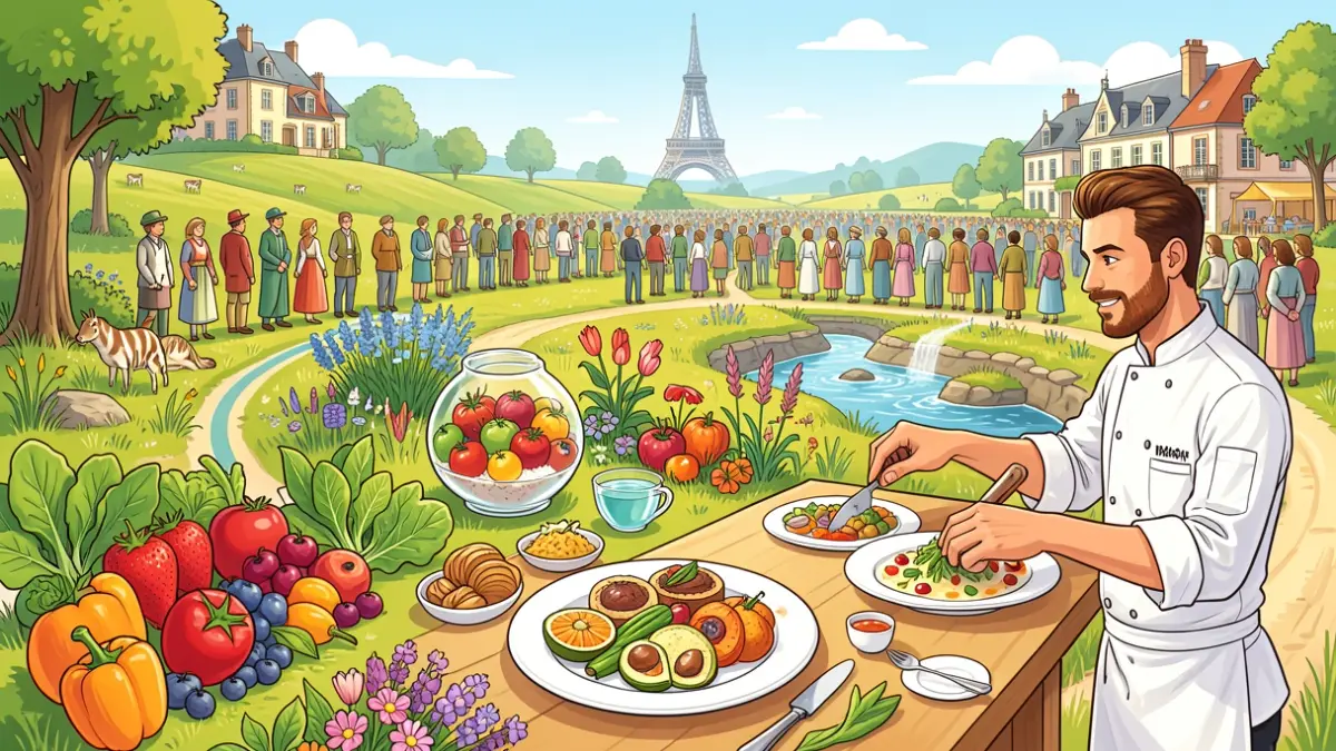 Image générique de la diversité alimentaire et de ses liens avec la santé et l'environnement.